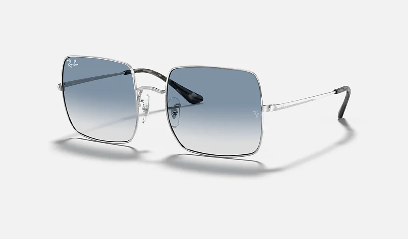عینک آفتابی ری‌بن مربعی RB1971 با عدسی آبی سایه‌روشن هایلایت | Ray-Ban Square 1971 Classic