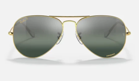 عینک آفتابی ریبن مدل خلبانی كرومانس RB3025 9196G6 LEGEND GOLD CHROMANCE