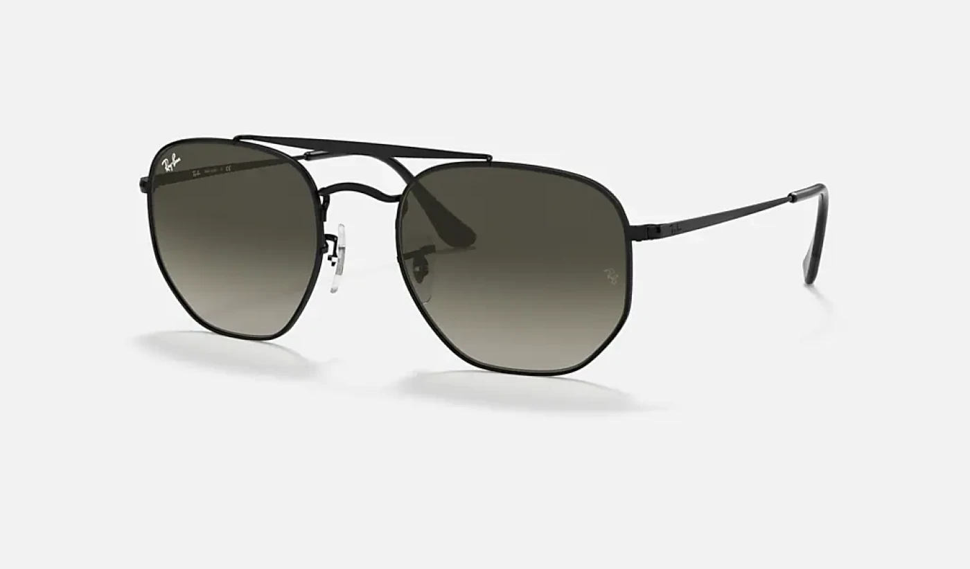 عینک آفتابی اورجینال ری‌بن مارشال Ray-Ban Marshal RB3648 002/71 فریم مشکی با عدسی هایلایت