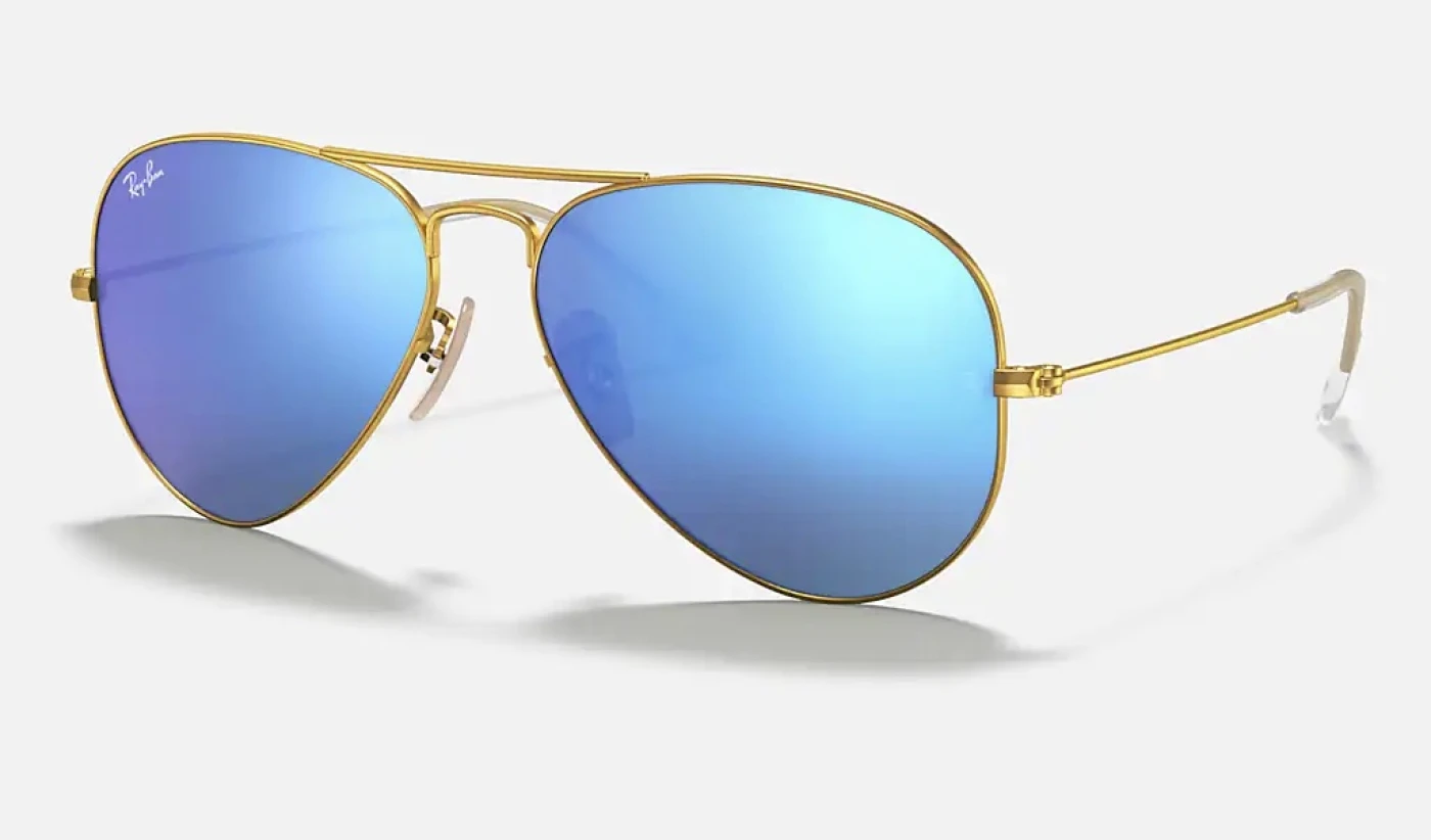 عینک آفتابی ریبن مدل خلبانی فلش‌لنز AVIATOR FLASH LENSES RB3025 112/17