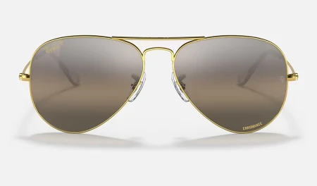 عینک آفتابی ریبن مدل خلبانی كرومانس RB3025 9196G3 LEGEND GOLD