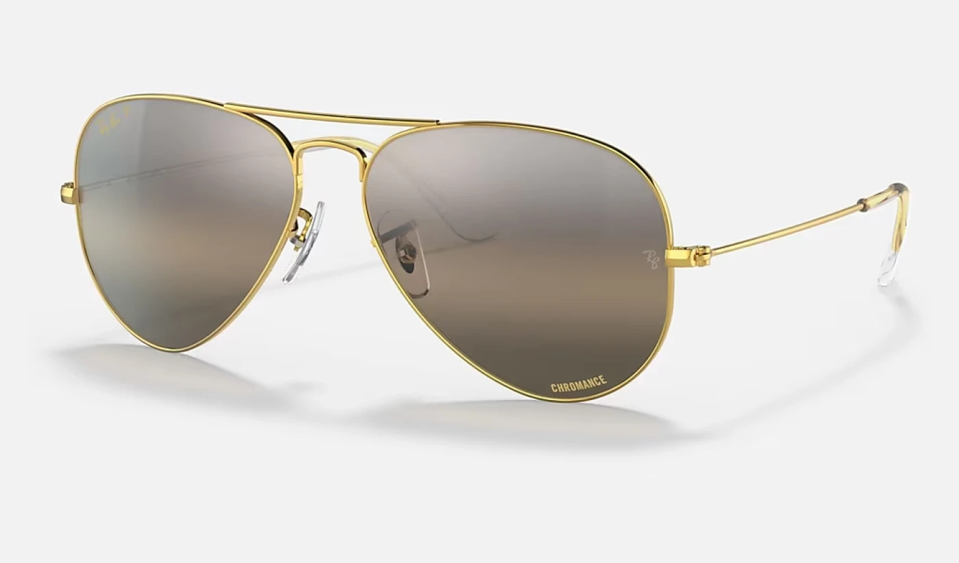 عینک آفتابی ریبن مدل خلبانی كرومانس RB3025 9196G3 LEGEND GOLD